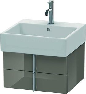 Duravit Waschtischunterbau VERO AIR 298x484x431mm flannel grey hochglanz