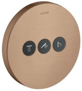 Ventil SHOWERSELECT ROUND AXOR UP für 3 Verbraucher brushed red gold