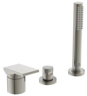 IDS 3-Loch-Badearmatur EXTRA m Handbr o Wanneneinlauf silver storm IDEAL STANDARD