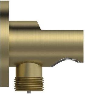 IDS Wandanschlussbogen IDEALRAIN mit Brausehalter rund brushed gold IDEAL STANDARD
