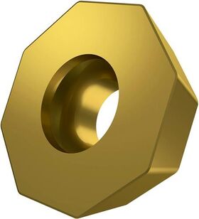 Fräswendeschneidplatte ISO ODEW 0605ZZN:M8330 D.5,5mm PVD beschichtet Farbe Gold - VPE: 10