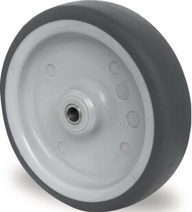 Ersatzrad D.100mm Trgf.100kg TPE grau Achs-D.8mm Nabenl.36mm PROMAT