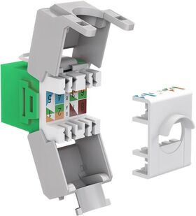 Keystone Modul RJ45 CAT 6A, UTP, Grün- VPE: 1