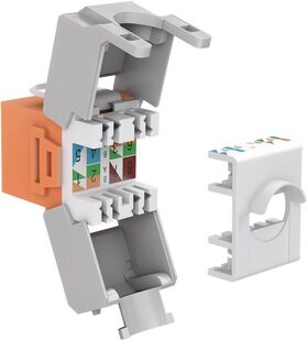 Keystone Modul RJ45 CAT 6A, UTP, Orange- VPE: 1
