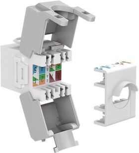 Keystone Modul RJ45 CAT 6A, UTP, Weiß- VPE: 1