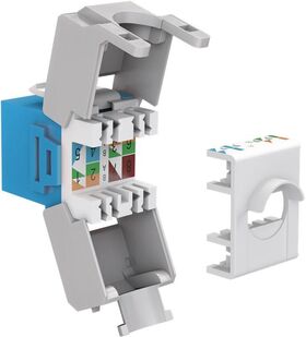 Keystone Modul RJ45 CAT 6A, UTP, Blau- VPE: 1