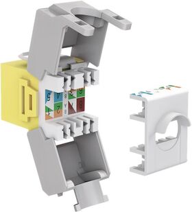 Keystone Modul RJ45 CAT 6A, UTP, Gelb- VPE: 1
