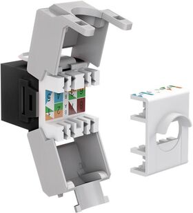 Keystone Modul RJ45 CAT 6A, UTP, Schwarz- VPE: 1