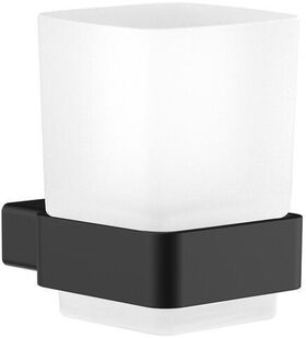 Emco Glashalter LOFT Wdmod. Kristallglas satiniert schwarz EMCO