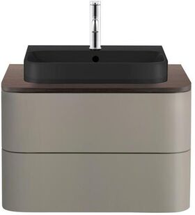 Duravit Konsolenplatte HAPPY D.2 PLUS 16x650x480mm m 1 Auss nussbaum gebürstet