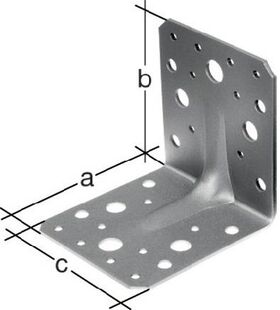 Schwerlastwinkelverbinder 90x90x65mm Anz.Löcher4/18 S.2,5mm GAH - VPE: 50