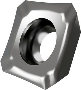 Fräswendeschneidplatte ISO SEET 1204AFFN-FA:HF7 Bohrungs-D. 5,5mm Farbe Silber - VPE: 10