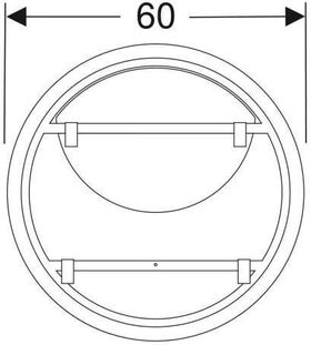 Geberit Lichtspiegel OPTION ROUND Beleuchtung direkt und indirekt d= 600mm