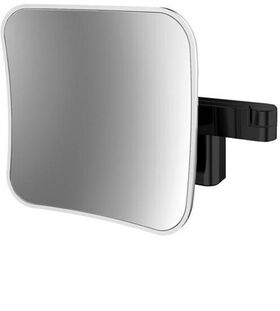 Emco LED-Rasier-/Kosmetikspiegel EVO eckig 209x209mm 2-armig 5-fach schwarz EMCO
