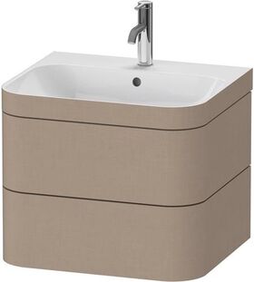 Duravit WTU HAPPY D.2 PLUS 575x490mm m Unterbau ein Hahnloch leinen