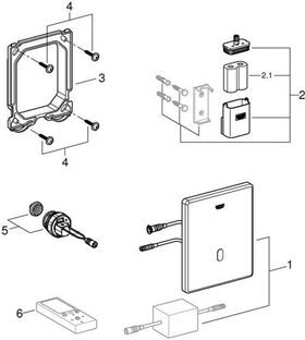 Grohe Infrarot-Elektronik TECTRON SKATE f Urinal 6 V Batterie su-st