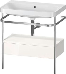 Duravit WTU HAPPY D.2 PLUS 775x490mm m Metallkon o HL we hochglanz