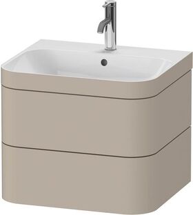 Duravit WTU HAPPY D.2 PLUS 575x490mm m UB e HL taupe seidenmatt