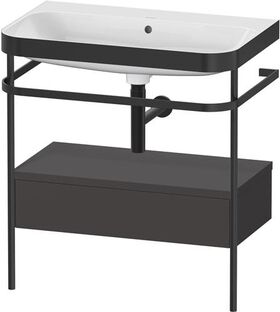 Duravit WTU HAPPY D.2 PLUS 775x490mm m Metallkon o HL gra supermatt