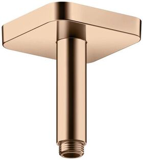 HG Decken-Anschlussstück AXOR 100mm DN 15 softsquare polished red gold