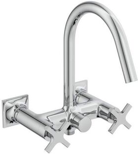 IDS Zweißriff-Badearmatur JOY NEO AP, Kreuzgriffe chrom IDEAL STANDARD