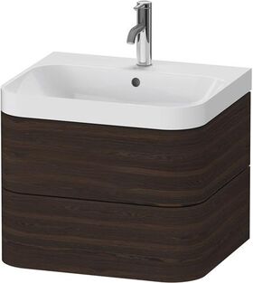 Duravit WTU HAPPY D.2 PLUS 575x490mm m UB e HL nussbaum gebürstet