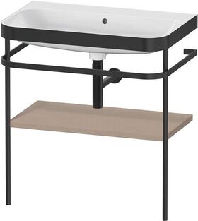 Duravit WTU HAPPY D.2 PLUS 775x490mm m Metallkon o Hahnloch leinen