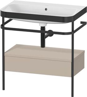 Duravit WTU HAPPY D.2 PLUS 775x490mm m Metallkon o HL ta seidenmatt