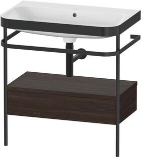 Duravit WTU HAPPY D.2 PLUS 775x490mm m Metallkon o HL NB gebürstet