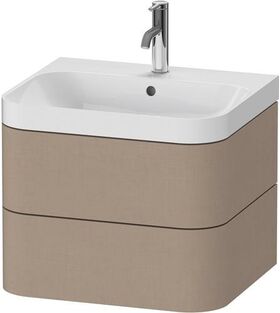 Duravit WTU HAPPY D.2 PLUS 575x490mm m Unterbau ein Hahnloch leinen