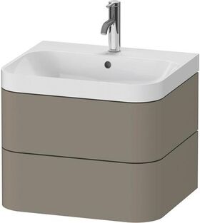 Duravit WTU HAPPY D.2 PLUS 575x490mm m UB e HL steingrau seidenmatt