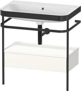 Duravit WTU HAPPY D.2 PLUS 775x490mm m Metallkon o HL we seidenmatt