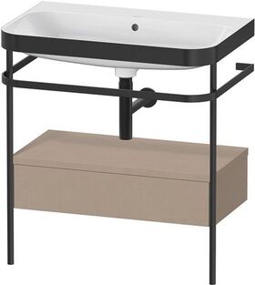 Duravit WTU HAPPY D.2 PLUS 775x490mm m Metallkon o Hahnloch leinen