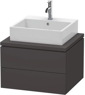 Duravit Konsolenunterschrank L-CUBE 400x620x547mm graphit supermatt