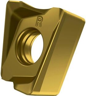 Fräswendeschneidplatte ISO LNGX 120516SR-R:M8330 D.4,5mm PVD beschichtet Gold - VPE: 10