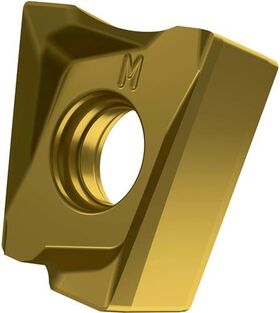 Fräswendeschneidplatte ISO LNGX 120504ER-M:M8330 D.4,5mm PVD beschichtet Gold - VPE: 10