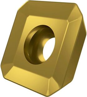 Fräswendeschneidplatte ISO SEET 12T3M-PM:M8340 D.4,2mm PVD beschichtet Gold - VPE: 10