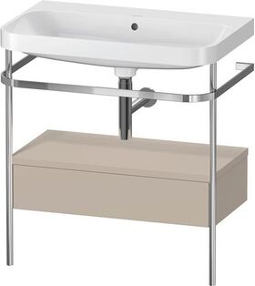 Duravit WTU HAPPY D.2 PLUS 775x490mm m Metallkon o HL ta seidenmatt
