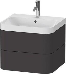 Duravit WTU HAPPY D.2 PLUS 575x490mm m UB e HL graphit supermatt
