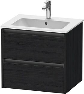 Duravit Waschtischunterbau Ketho.2 610x550x480mm eiche schwarz