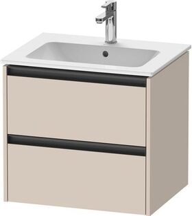Duravit Waschtischunterbau Ketho.2 610x550x480mm taupe supermatt