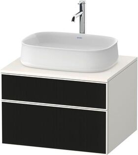 Duravit Waschtischunterbau Zencha 650x442x550mm sw ls / we s-matt o ES