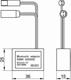Keuco Bluetooth-Adapter für Elektronik-Waschtischmischer