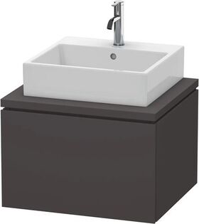 Duravit Konsolenunterschrank L-CUBE 400x620x547mm graphit supermatt