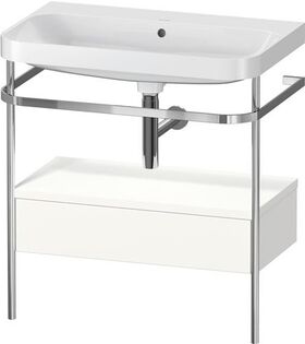 Duravit WTU HAPPY D.2 PLUS 775x490mm m Metallkon o HL we seidenmatt