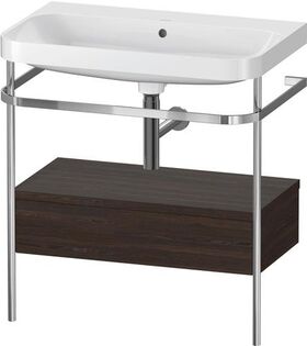 Duravit WTU HAPPY D.2 PLUS 775x490mm m Metallkon o HL NB gebürstet