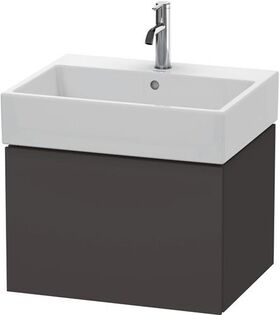 Duravit Waschtischunterbau L-CUBE 394x584x459mm graphit supermatt