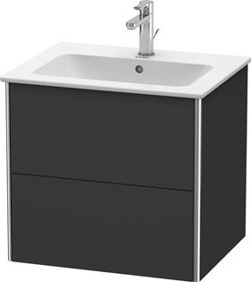 Duravit Waschtischunterbau XSQUARE 560x610x478mm graphit supermatt