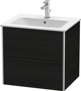 Duravit Waschtischunterbau XSQUARE 560x610x478mm eiche schwarz