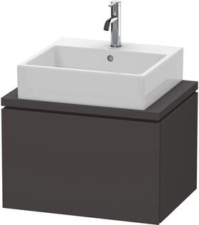 Duravit Konsolenunterschrank L-CUBE 400x620x477mm graphit supermatt